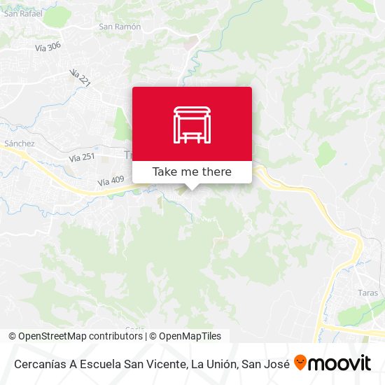 Cercanías A Escuela San Vicente, La Unión map