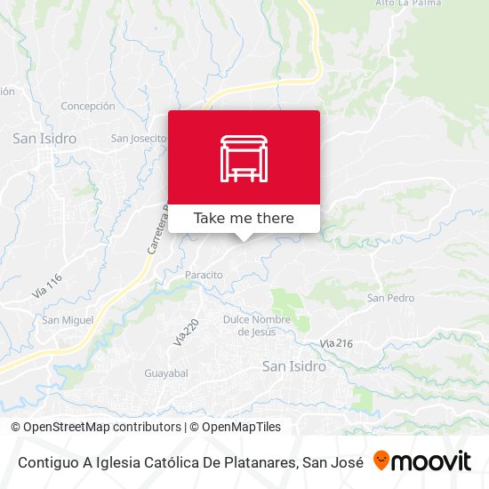 Contiguo A Iglesia Católica De Platanares map