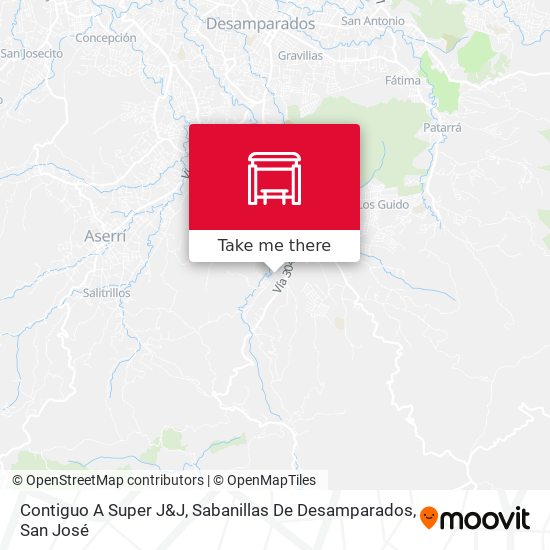 Contiguo A Super J&J, Sabanillas De Desamparados map