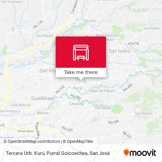 Tercera Urb. Kurú, Purral Goicoechea map