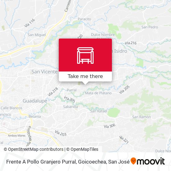 Mapa de Frente A Pollo Granjero Purral, Goicoechea
