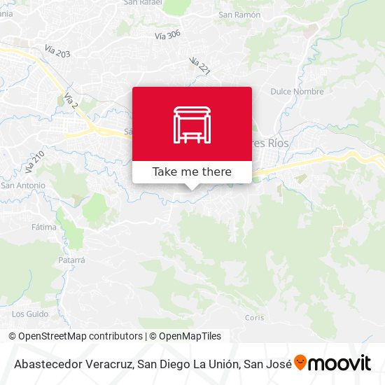 Abastecedor Veracruz, San Diego La Unión map
