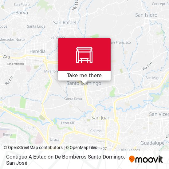 Mapa de Contiguo A Estación De Bomberos Santo Domingo