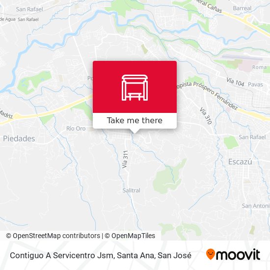 Mapa de Contiguo A Servicentro Jsm, Santa Ana