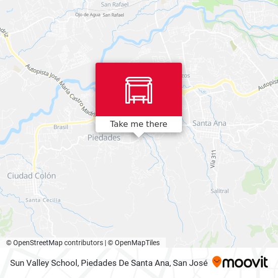 Sun Valley School, Piedades De Santa Ana map