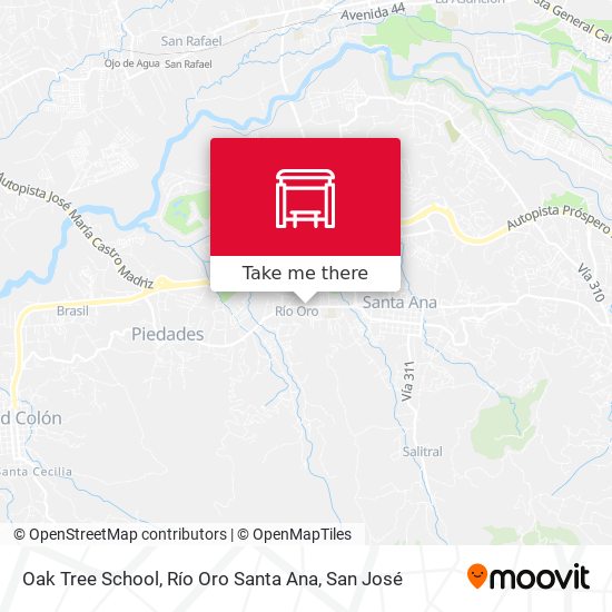 Oak Tree School, Río Oro Santa Ana map