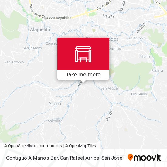 Mapa de Contiguo A Mario's Bar, San Rafael Arriba
