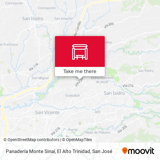 Panadería Monte Sinaí, El Alto Trinidad map