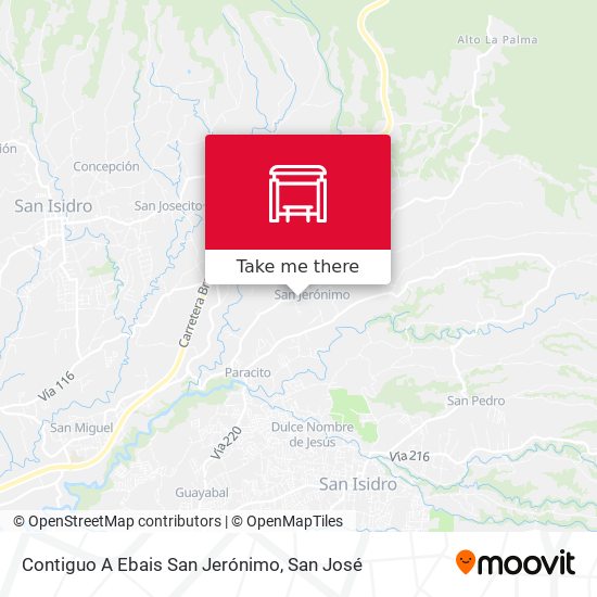 Mapa de Contiguo A Ebais San Jerónimo