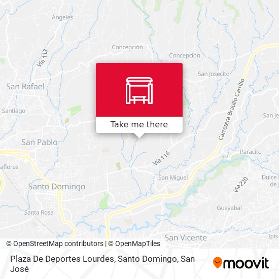 Mapa de Plaza De Deportes Lourdes, Santo Domingo