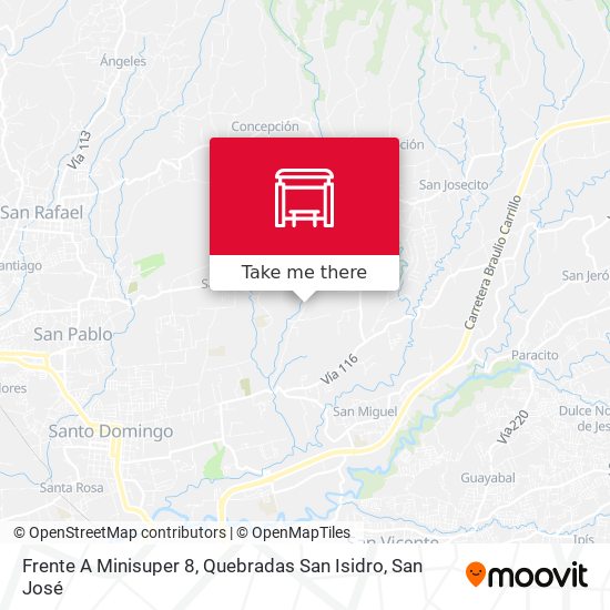 Frente A Minisuper 8, Quebradas San Isidro map