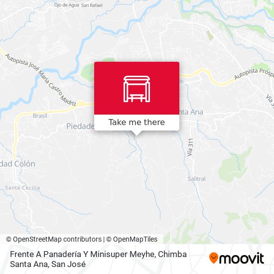 Frente A Panadería Y Minisuper Meyhe, Chimba Santa Ana map