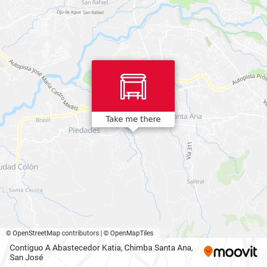 Contiguo A Abastecedor Katia, Chimba Santa Ana map