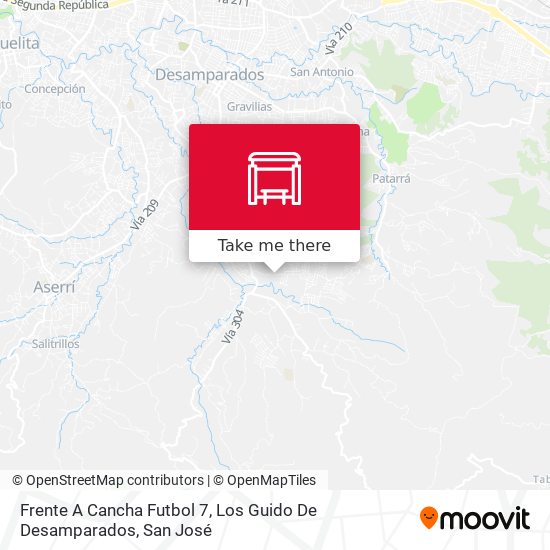 Frente A Cancha Futbol 7, Los Guido De Desamparados map