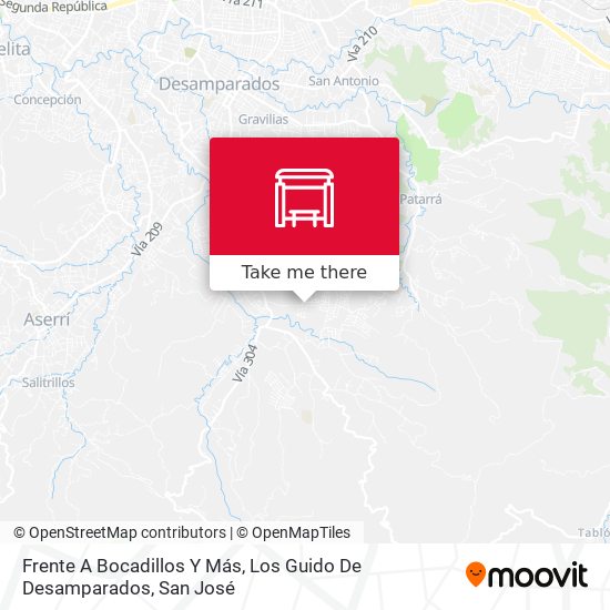 Frente A Bocadillos Y Más, Los Guido De Desamparados map