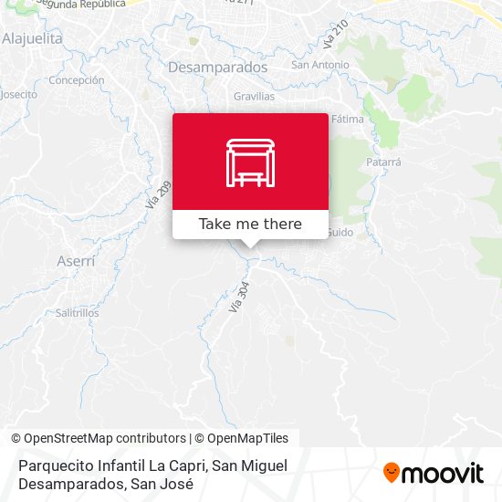 Mapa de Parquecito Infantil La Capri, San Miguel Desamparados