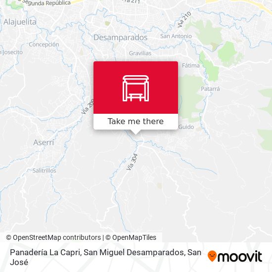 Panadería La Capri, San Miguel Desamparados map
