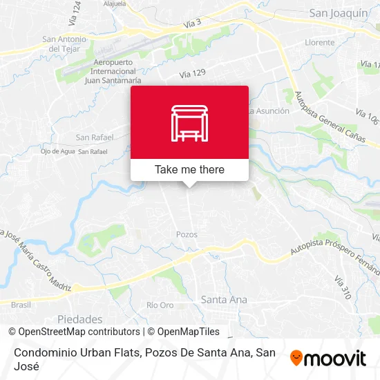 Mapa de Condominio Urban Flats, Pozos De Santa Ana