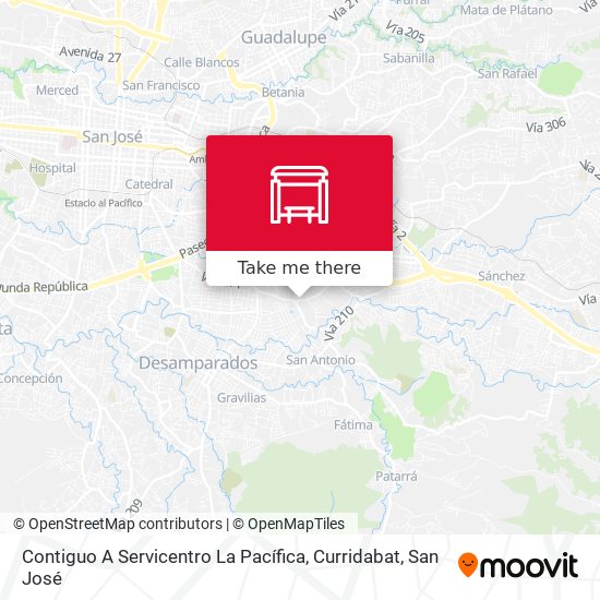 Contiguo A Servicentro La Pacífica, Curridabat map