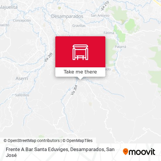 Frente A Bar Santa Eduviges, Desamparados map