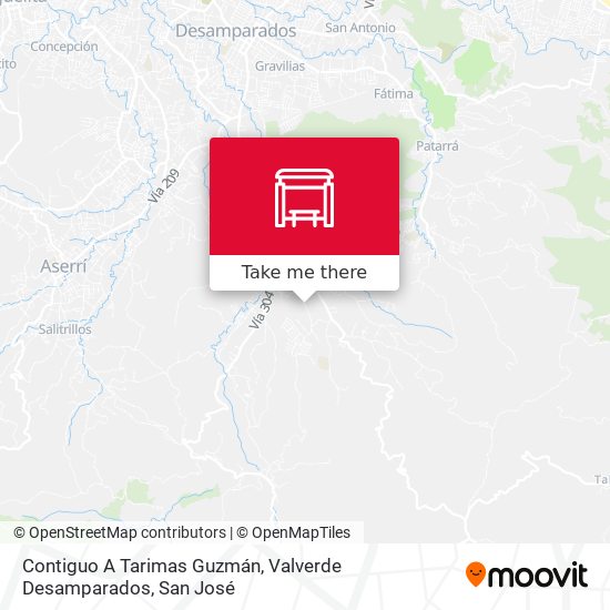 Contiguo A Tarimas Guzmán, Valverde Desamparados map