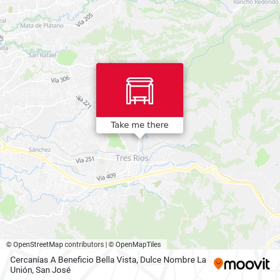 Cercanías A Beneficio Bella Vista, Dulce Nombre La Unión map