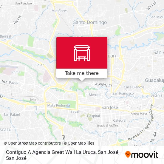 Contiguo A Agencia Great Wall La Uruca, San José map