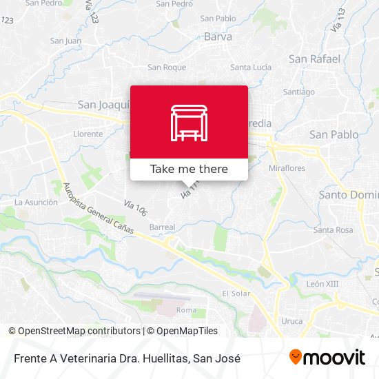 Mapa de Frente A Veterinaria Dra. Huellitas