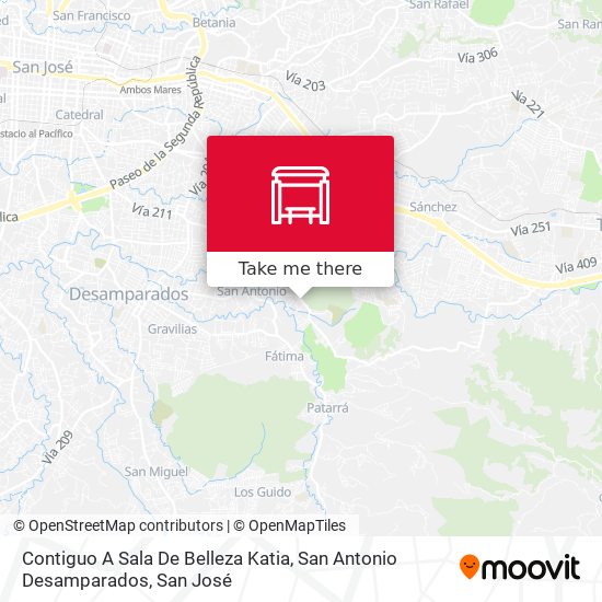 Contiguo A Sala De Belleza Katia, San Antonio Desamparados map
