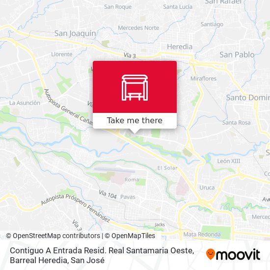 Contiguo A Entrada Resid. Real Santamaria Oeste, Barreal Heredia map