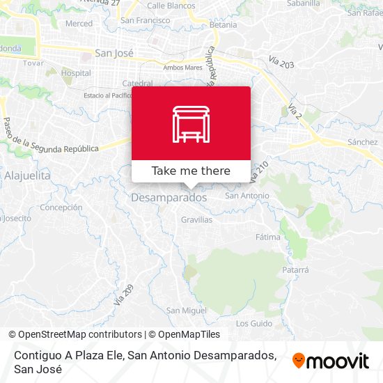 Contiguo A Plaza Ele, San Antonio Desamparados map