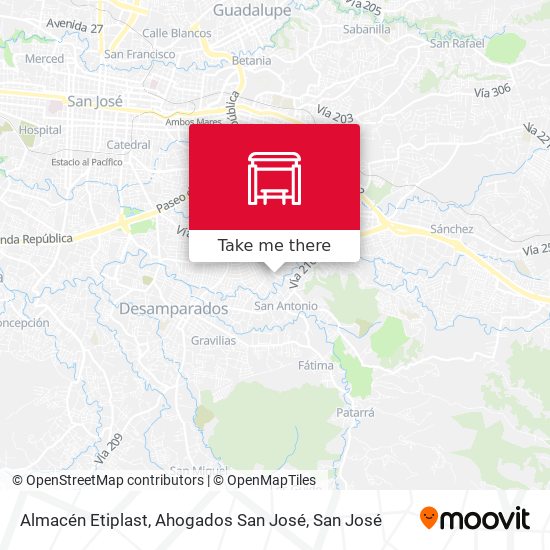Mapa de Almacén Etiplast, Ahogados San José