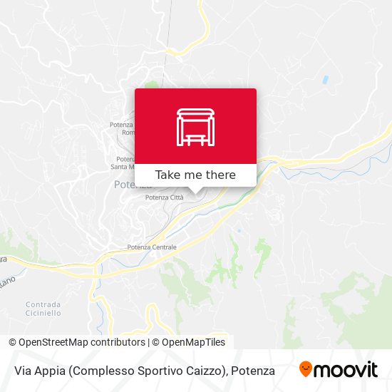 Via Appia (Complesso Sportivo Caizzo) map