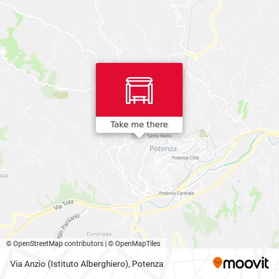 Via Anzio (Istituto Alberghiero) map