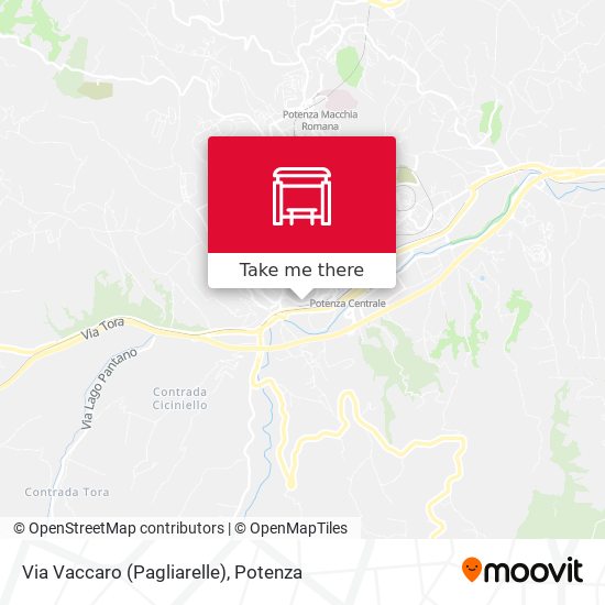Via Vaccaro (Pagliarelle) map