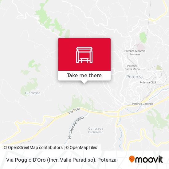 Via Poggio D'Oro (Incr. Valle Paradiso) map