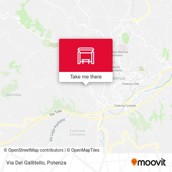 Via Del Gallitello map
