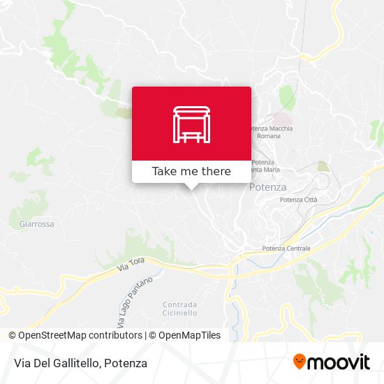 Via Del Gallitello map