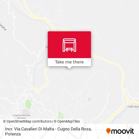 Incr. Via Cavalieri Di Malta - Cugno Della Rosa map