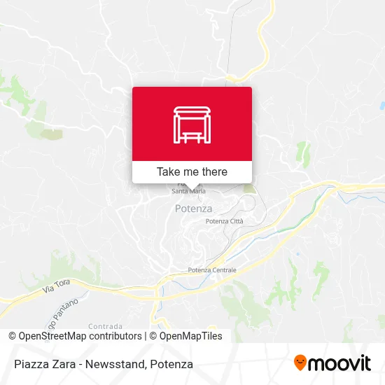 Piazza Zara - Newsstand map