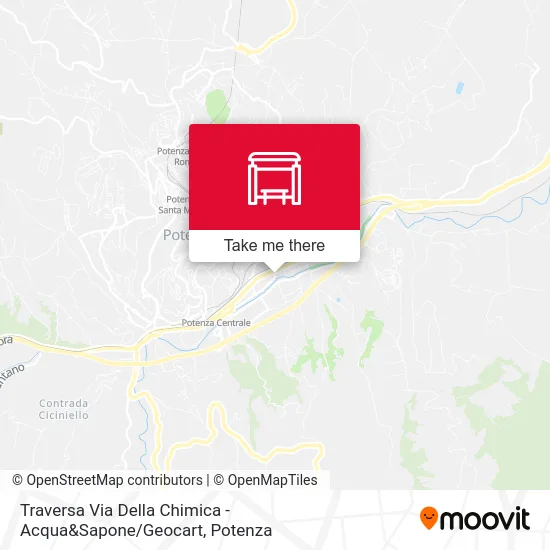 Via Della Chimica Side Street - Acqua&Sapone / Geocart map