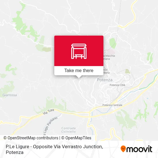 P.Le Ligure - Opposite Via Verrastro Junction map