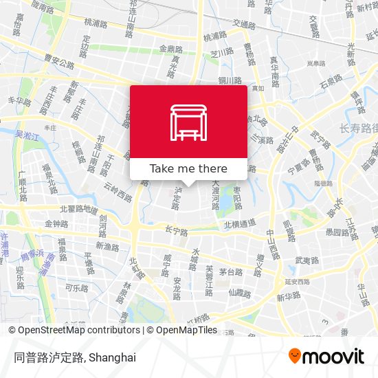 同普路泸定路 map