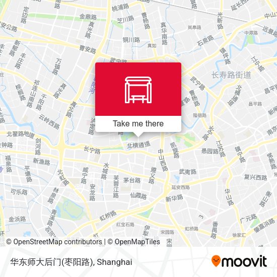 华东师大后门(枣阳路) map