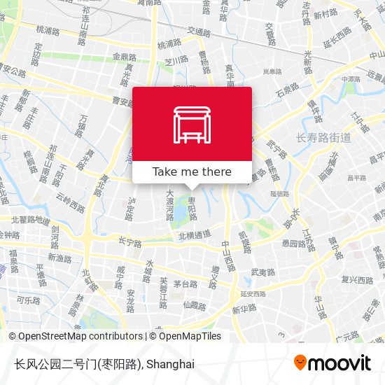 长风公园二号门(枣阳路) map