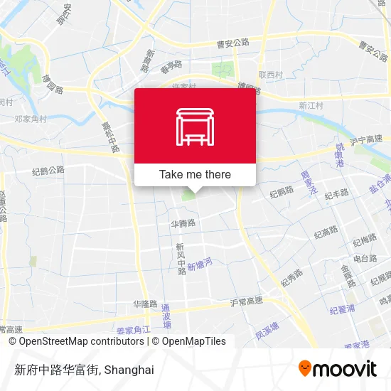 新府中路华富街 map