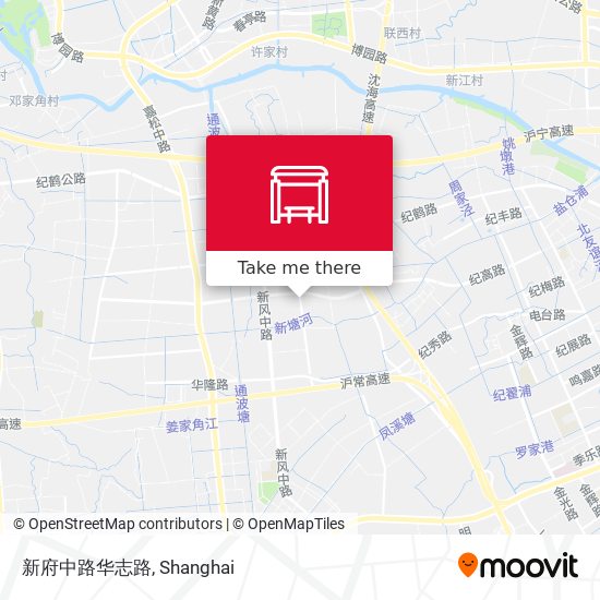 新府中路华志路 map