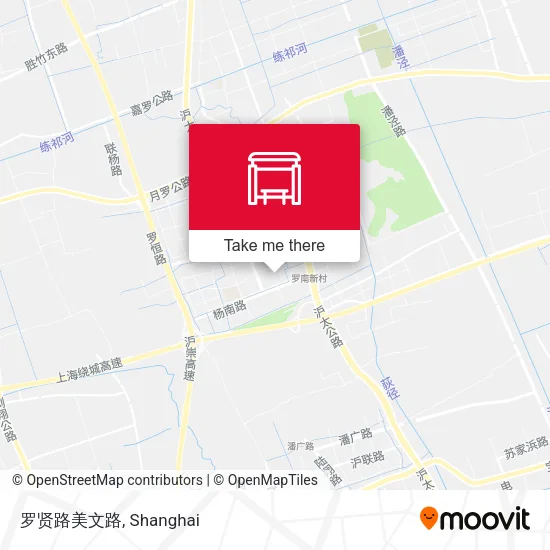 罗贤路美文路 map