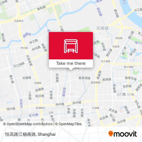 恒高路江杨南路 map