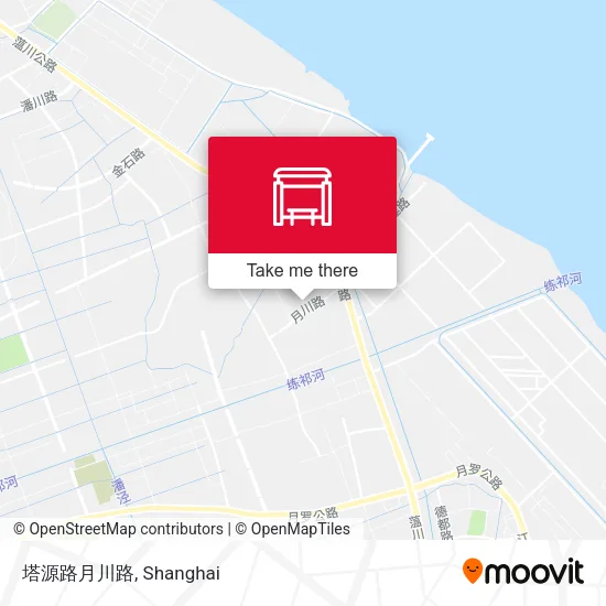 塔源路月川路 map